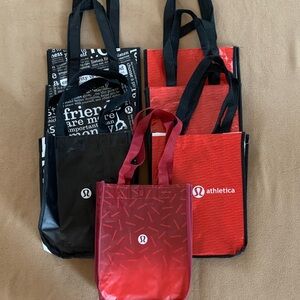 lululemon athletica Black and Red Tote Bags Sold separately $7 each